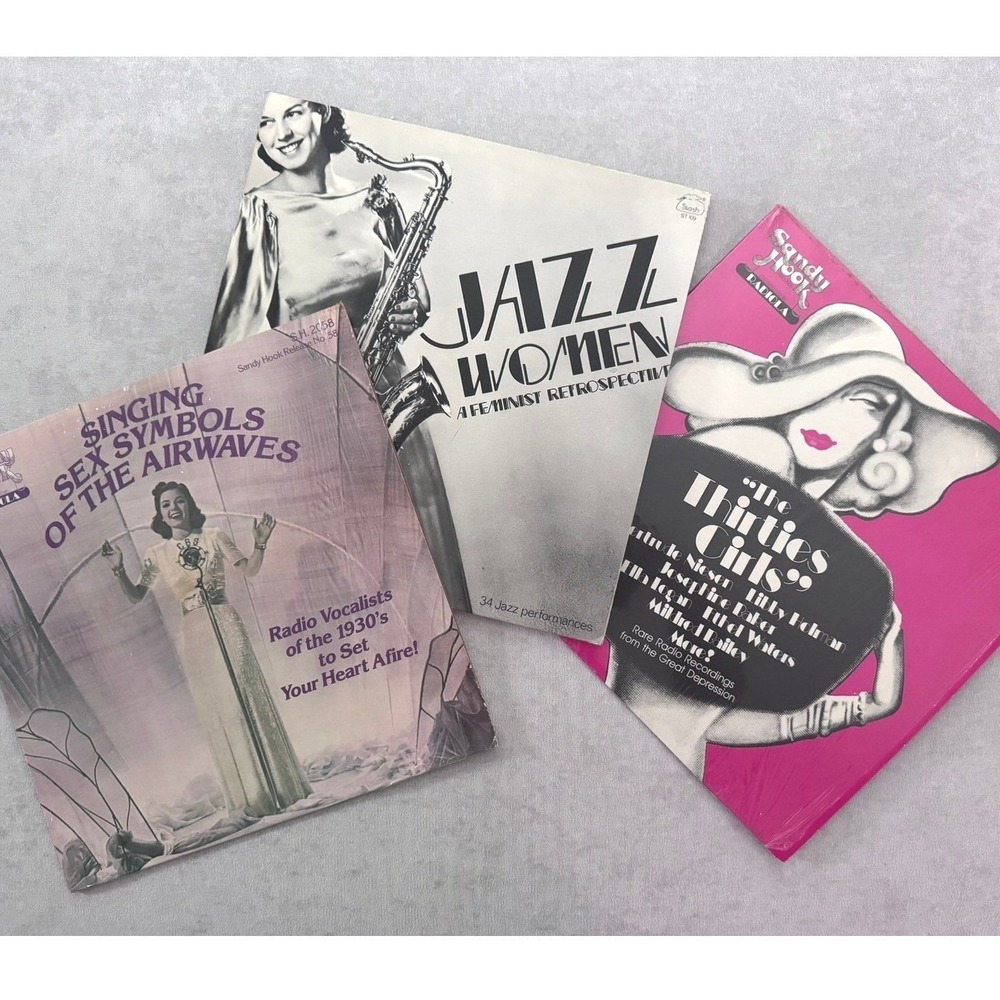 Vintage Women's Jazz‎ LP Lot Sandy Hook Records In Shrink Rare Radio Recordings